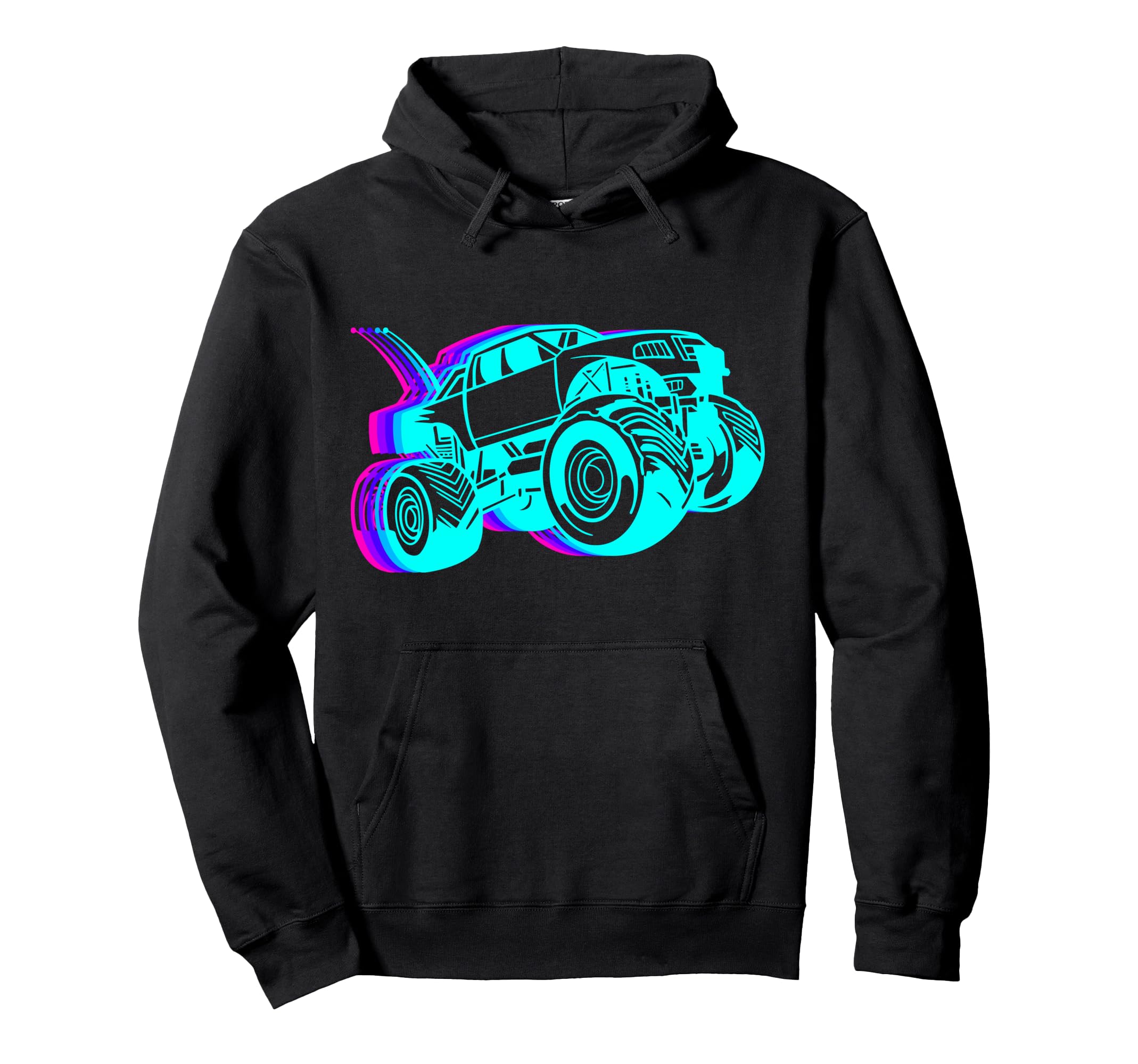 Rc Truck Rc Racing Vaporwave Hoodie - Streetwear Style Unisex - T-Shirt, Sweatshirt, Hoodie