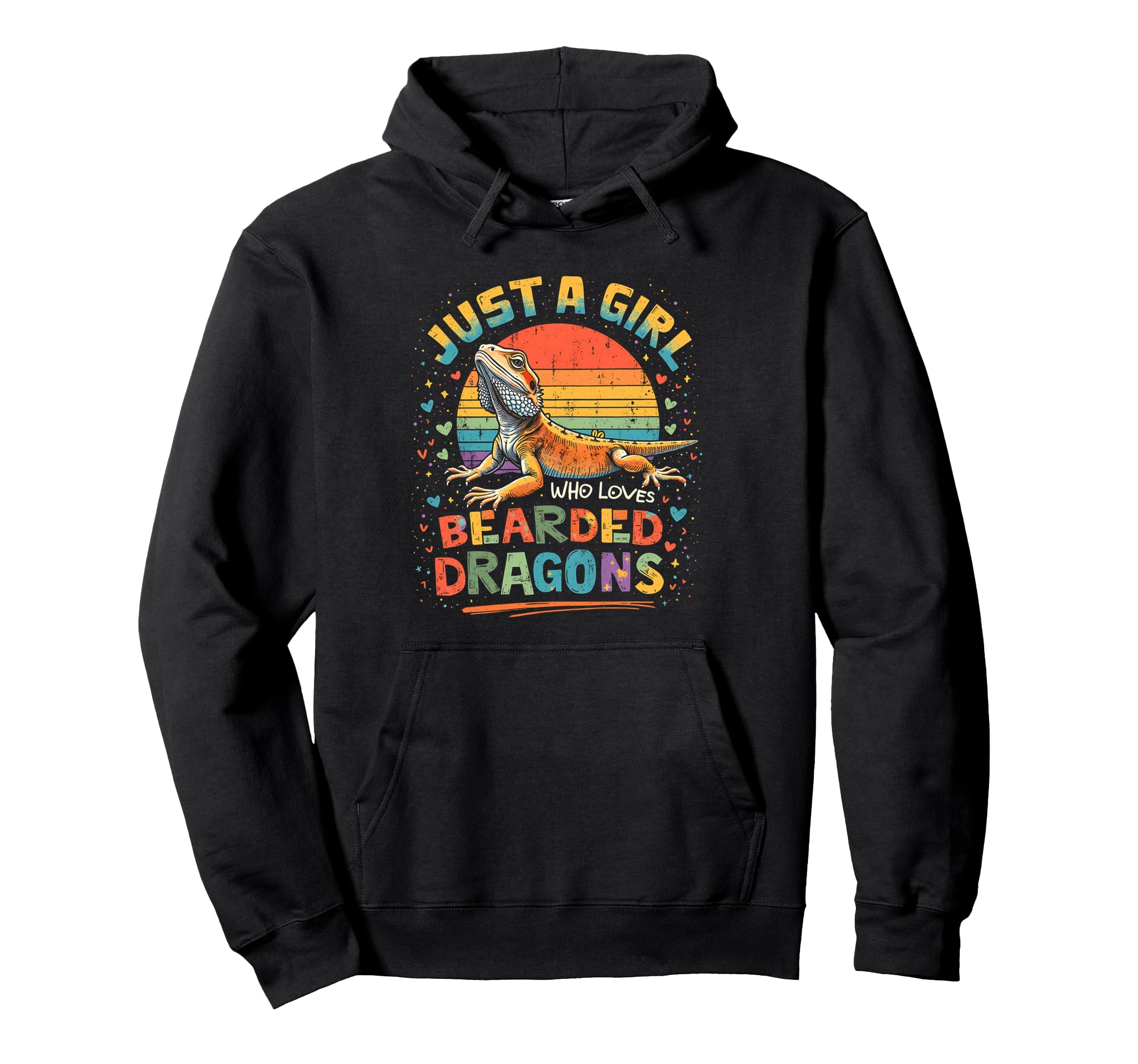 Just Who Loves Bearded Dragons Sunset Hoodie - Unique Graphic Men Women - T-Shirt, Sweatshirt, Hoodie