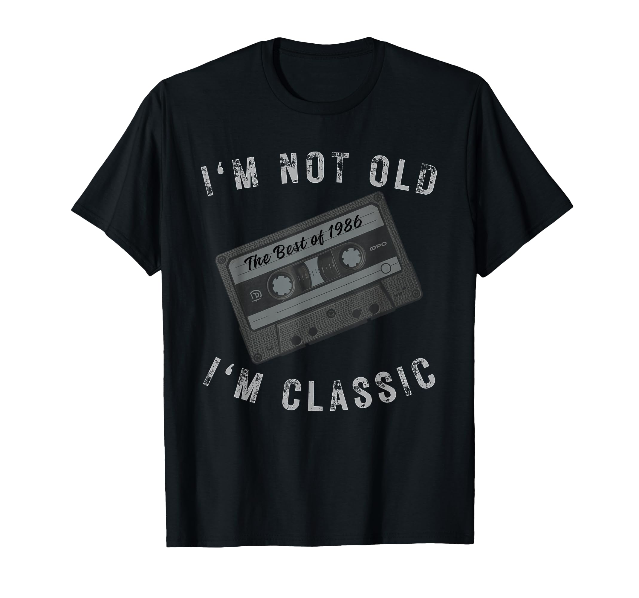 Best 1986 Funny Birthday Cassette T-Shirt - Fun Novelty Design Men Women - T-Shirt, Sweatshirt, Hoodie
