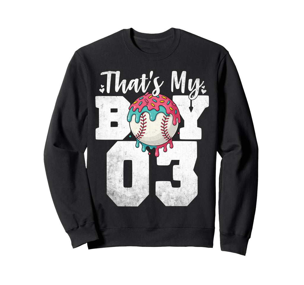 Thats My Baseball 3 Number Mom Sweatshirt - Streetwear Style for Adults - T-Shirt, Sweatshirt, Hoodie