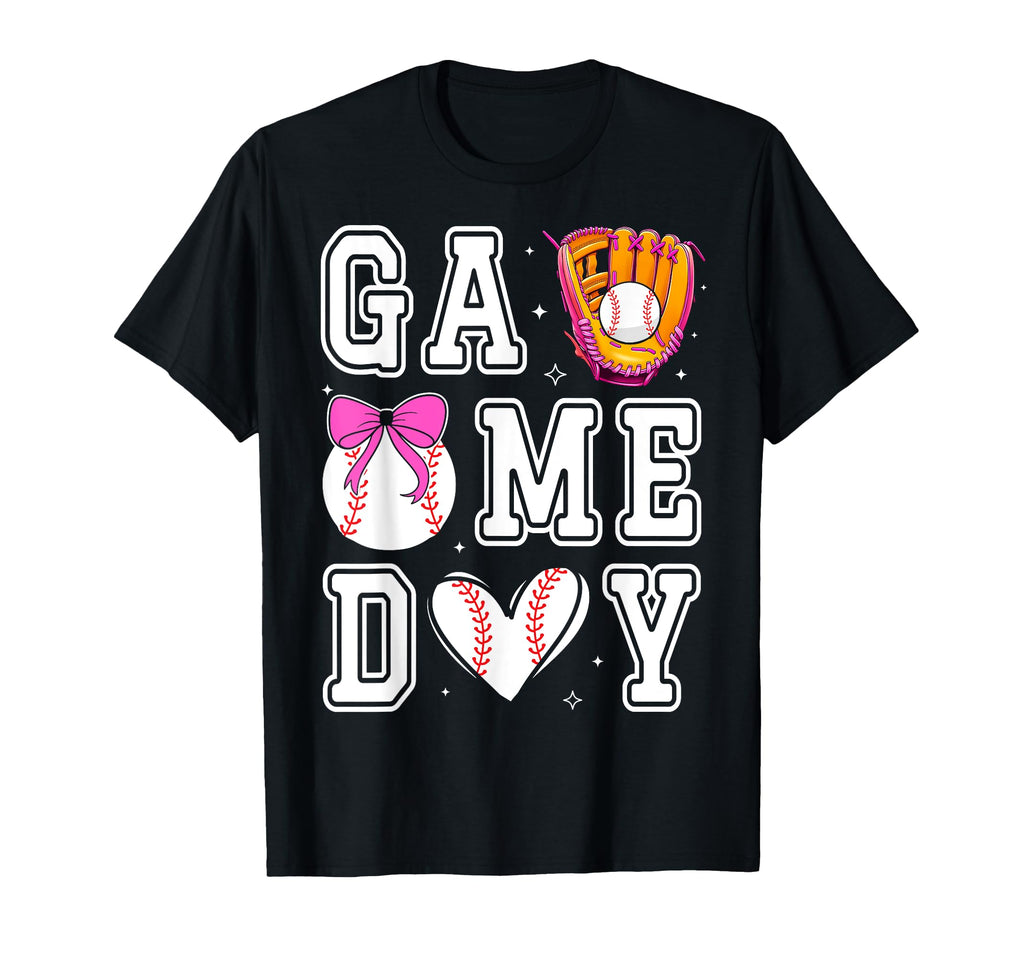 Baseball Sister Coquette Bow Game Day T-Shirt - Fun Novelty Design Unisex - T-Shirt, Sweatshirt, Hoodie