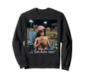 I Live Here Now Ballfield Baseball Sweatshirt - Novelty Apparel for Adults - T-Shirt, Sweatshirt, Hoodie