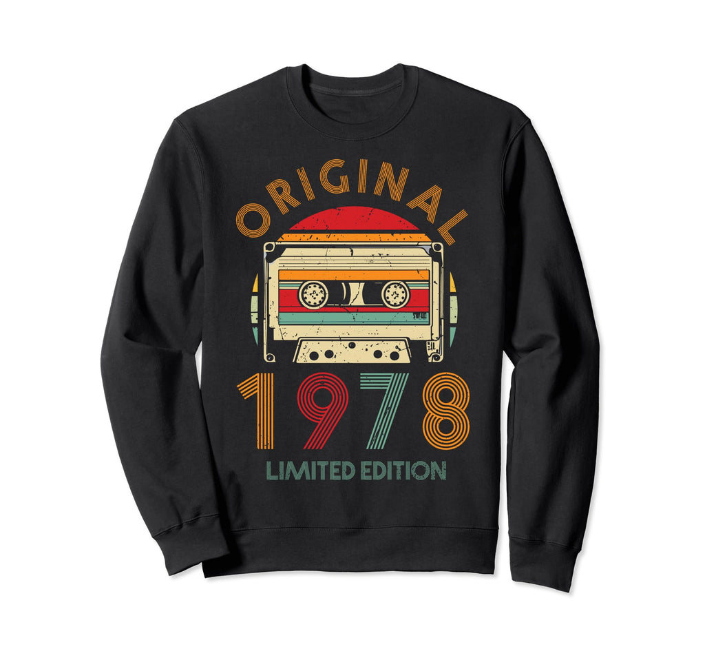 1978 Cassette Tape 46Th Sweatshirt - Casual Everyday Wear Men Women - T-Shirt, Sweatshirt, Hoodie