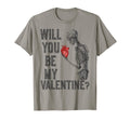 Gothic Art Skeleton Heart Will You T-Shirt - Aesthetic Graphic for Adults - T-Shirt, Sweatshirt, Hoodie