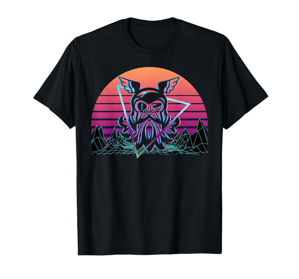Odin Celtic Norse Mythology Vaporwave T-Shirt - Novelty Apparel Unisex - T-Shirt, Sweatshirt, Hoodie
