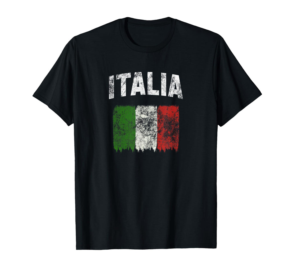 Italia Distressed Italian Flag T-Shirt - Aesthetic Graphic for Adults - T-Shirt, Sweatshirt, Hoodie