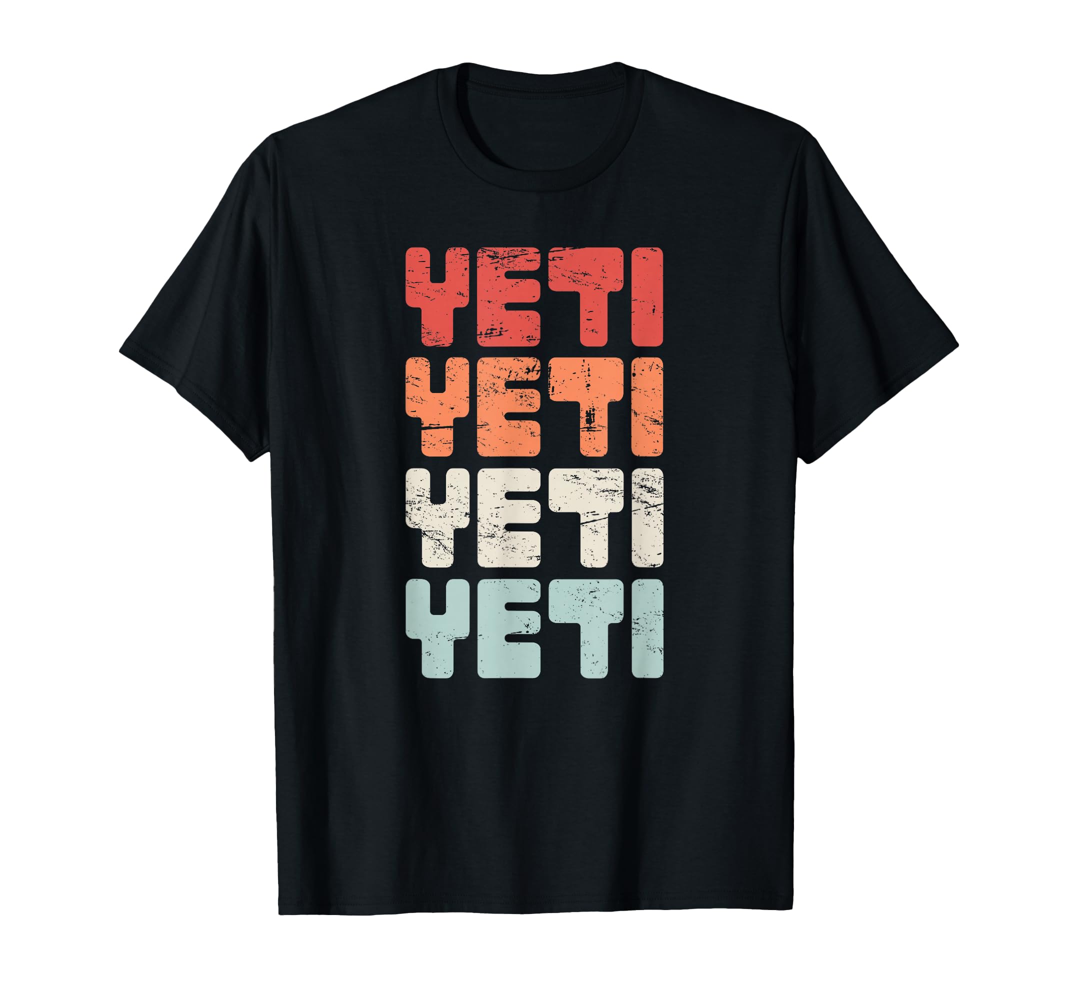 Distressed Yeti Bigfoot T-Shirt - Novelty Apparel for Adults - T-Shirt, Sweatshirt, Hoodie