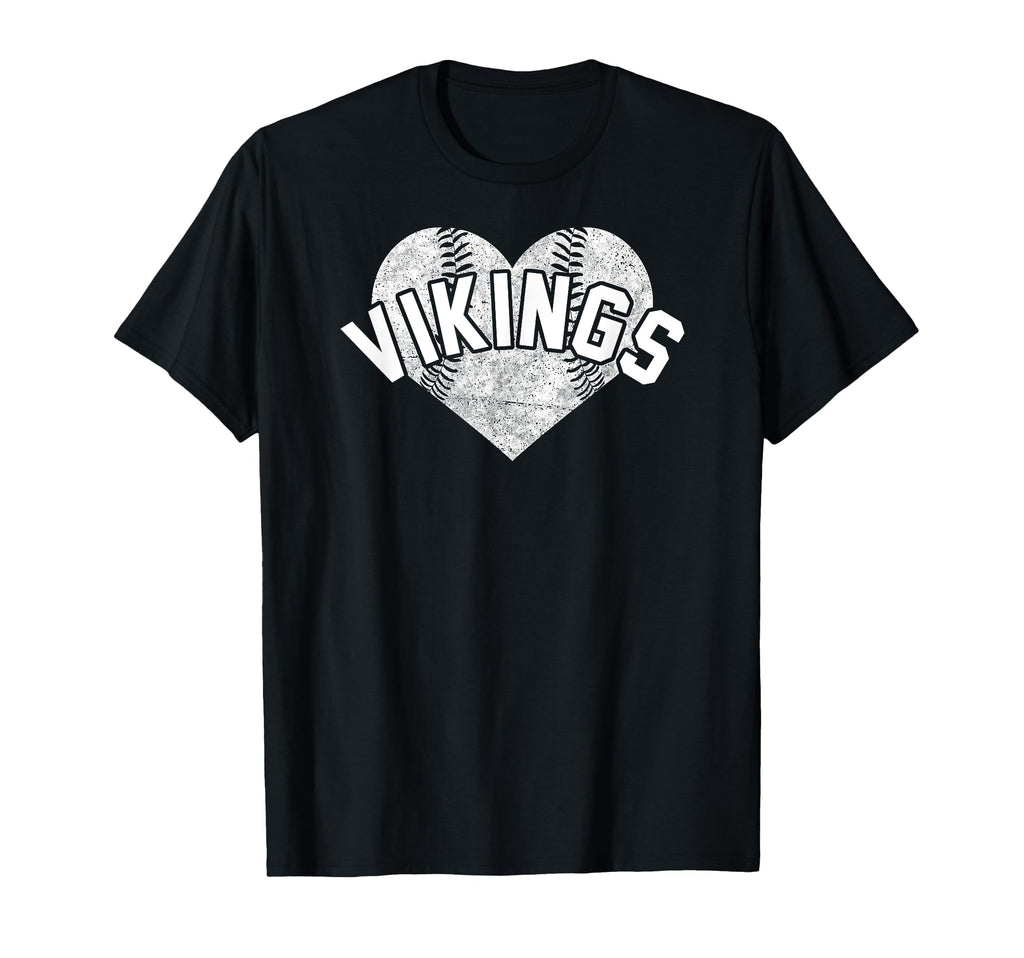 Vikings Baseball Softball High School T-Shirt - Fun Novelty Design Unisex - T-Shirt, Sweatshirt, Hoodie
