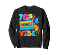 70S Vibe Nineties Cassette Tape Sweatshirt - Fun Novelty Design for Adults - T-Shirt, Sweatshirt, Hoodie