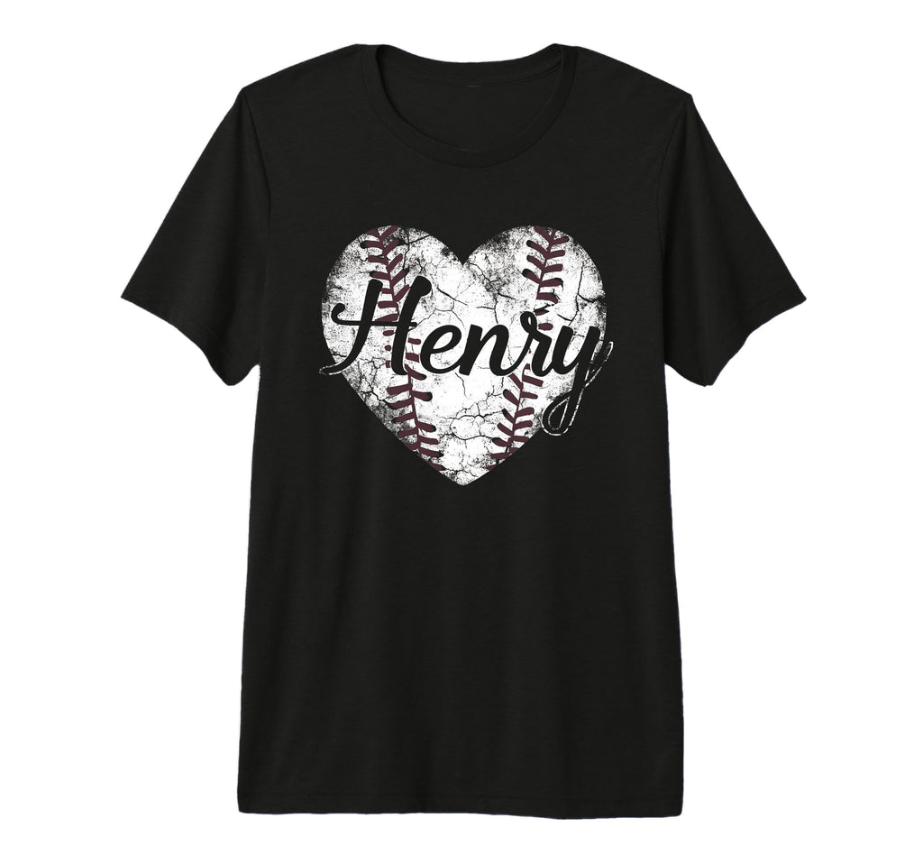 Henry Baseball Personalized Name Mom T-Shirt - Trendy Graphic Men Women - T-Shirt, Sweatshirt, Hoodie