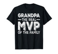 Grandpa Baseball Grandpa Real Mvp T-Shirt - Minimalist Print Men Women - T-Shirt, Sweatshirt, Hoodie