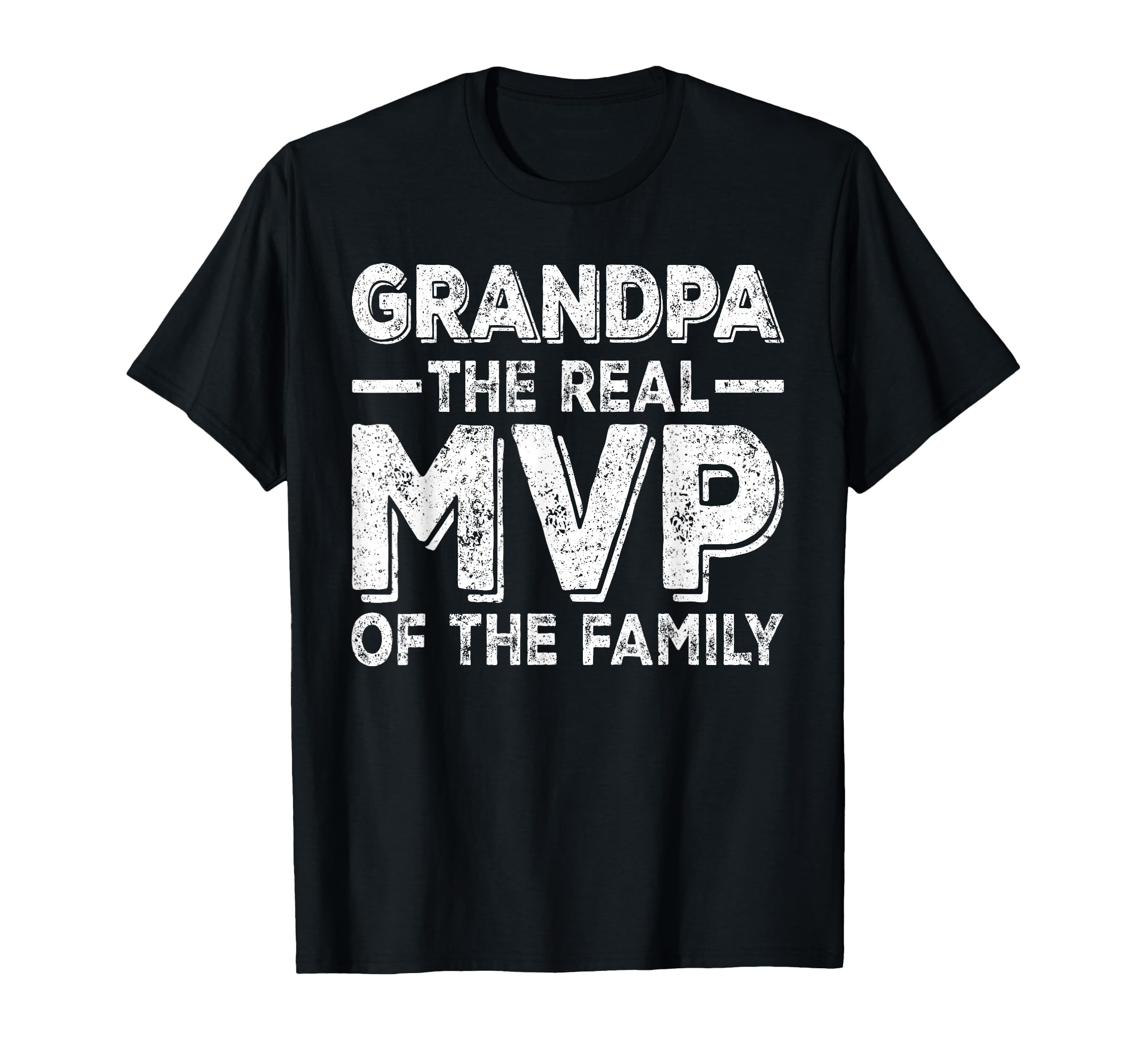 Grandpa Baseball Grandpa Real Mvp T-Shirt - Minimalist Print Men Women - T-Shirt, Sweatshirt, Hoodie