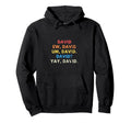 Ew David Funny Distressed Hoodie - Minimalist Print Men Women - T-Shirt, Sweatshirt, Hoodie