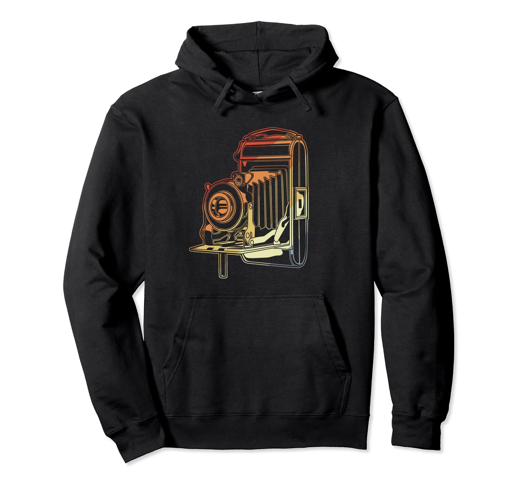 Oldschool Camera Camera Photojournalist Hoodie - Graphic Print for Adults - T-Shirt, Sweatshirt, Hoodie