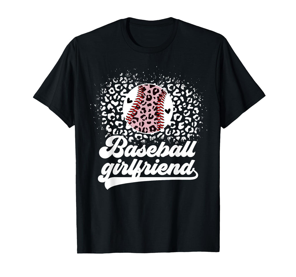 Baseball Girlfriend Leopard Baseball T-Shirt - Custom Art Print Men Women - T-Shirt, Sweatshirt, Hoodie