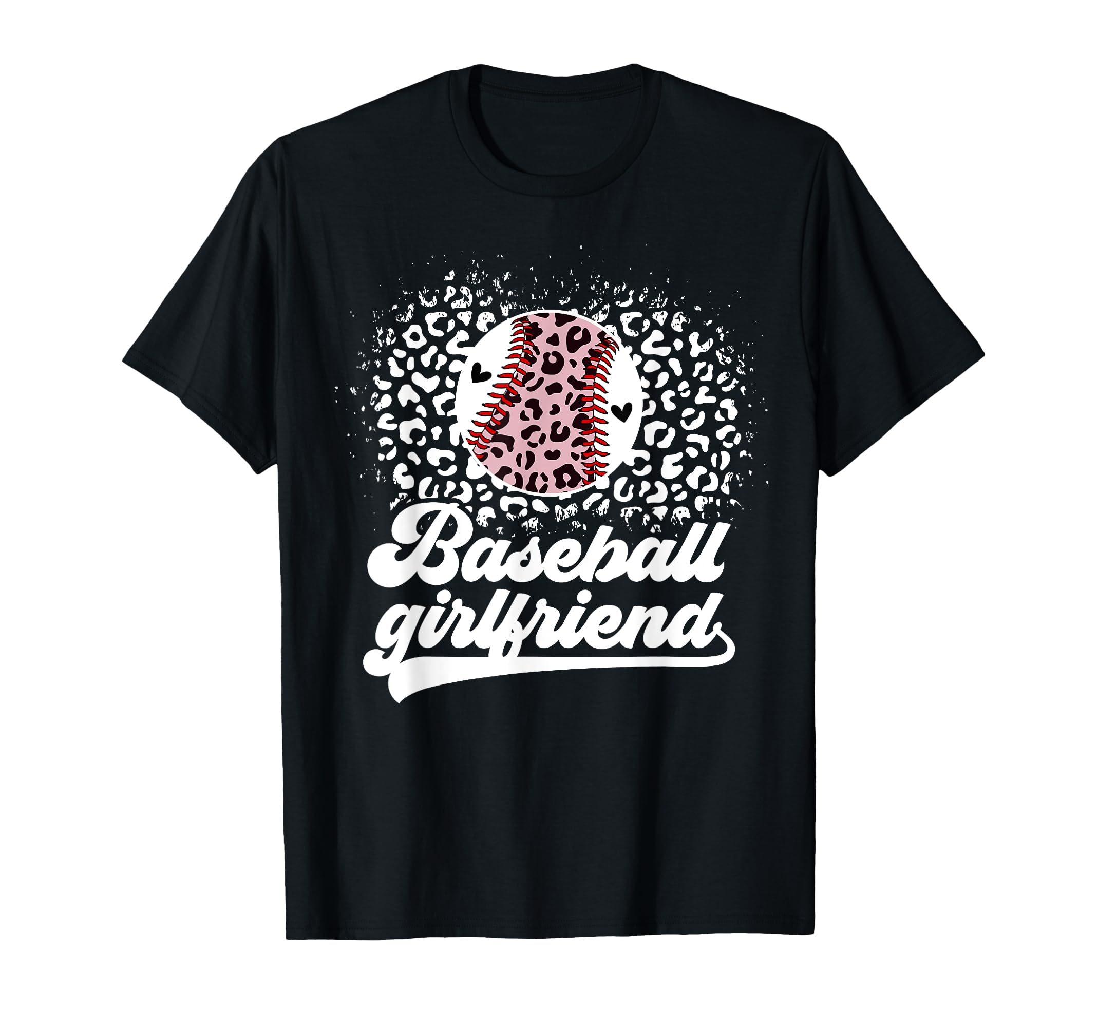 Baseball Girlfriend Leopard Baseball T-Shirt - Custom Art Print Men Women - T-Shirt, Sweatshirt, Hoodie