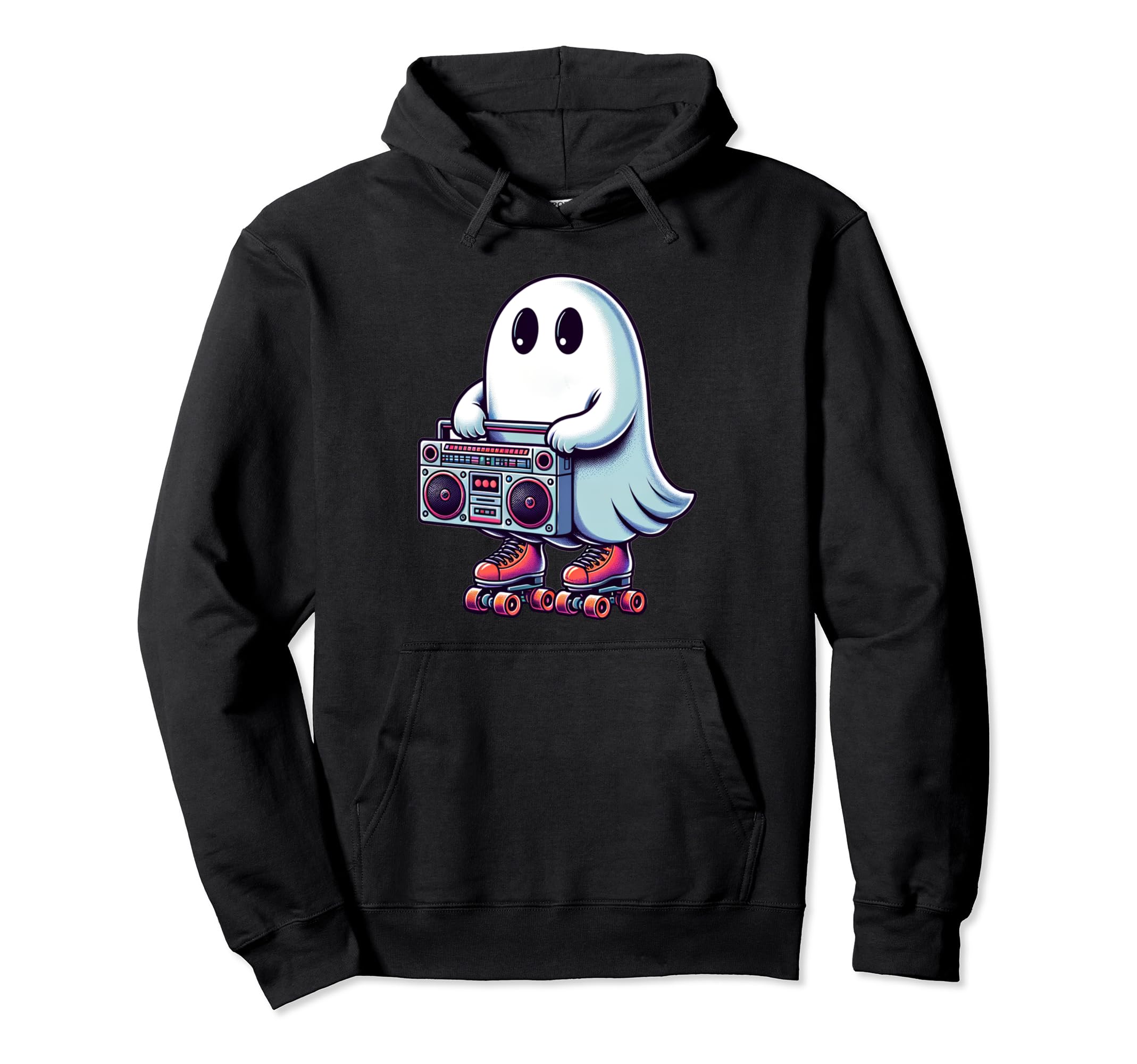 Funny Boo 90S Nostalgic Halloween Hoodie - Graphic Print for Adults - T-Shirt, Sweatshirt, Hoodie