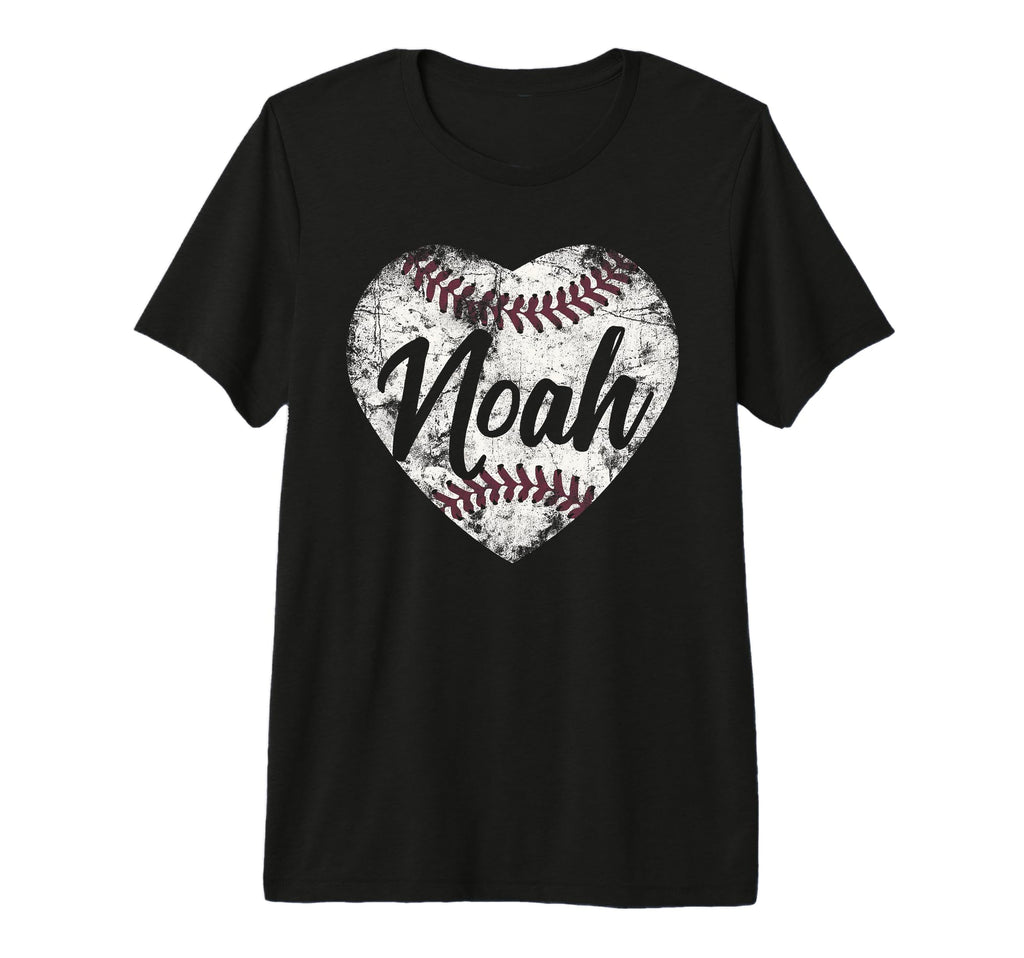 Noah Baseball Personalized Name Mom T-Shirt - Minimalist Print for Adults - T-Shirt, Sweatshirt, Hoodie