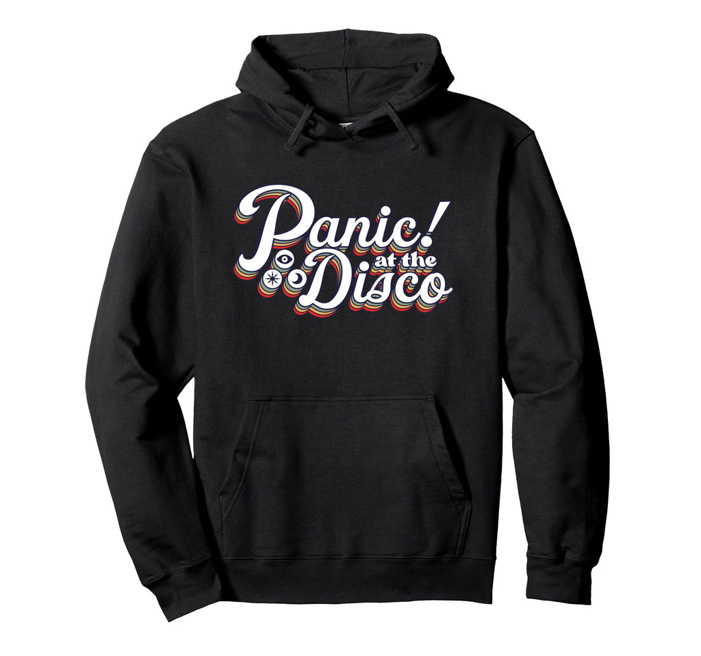 Panic Disco Rainbow Logo Hoodie - Graphic Print Unisex - T-Shirt, Sweatshirt, Hoodie