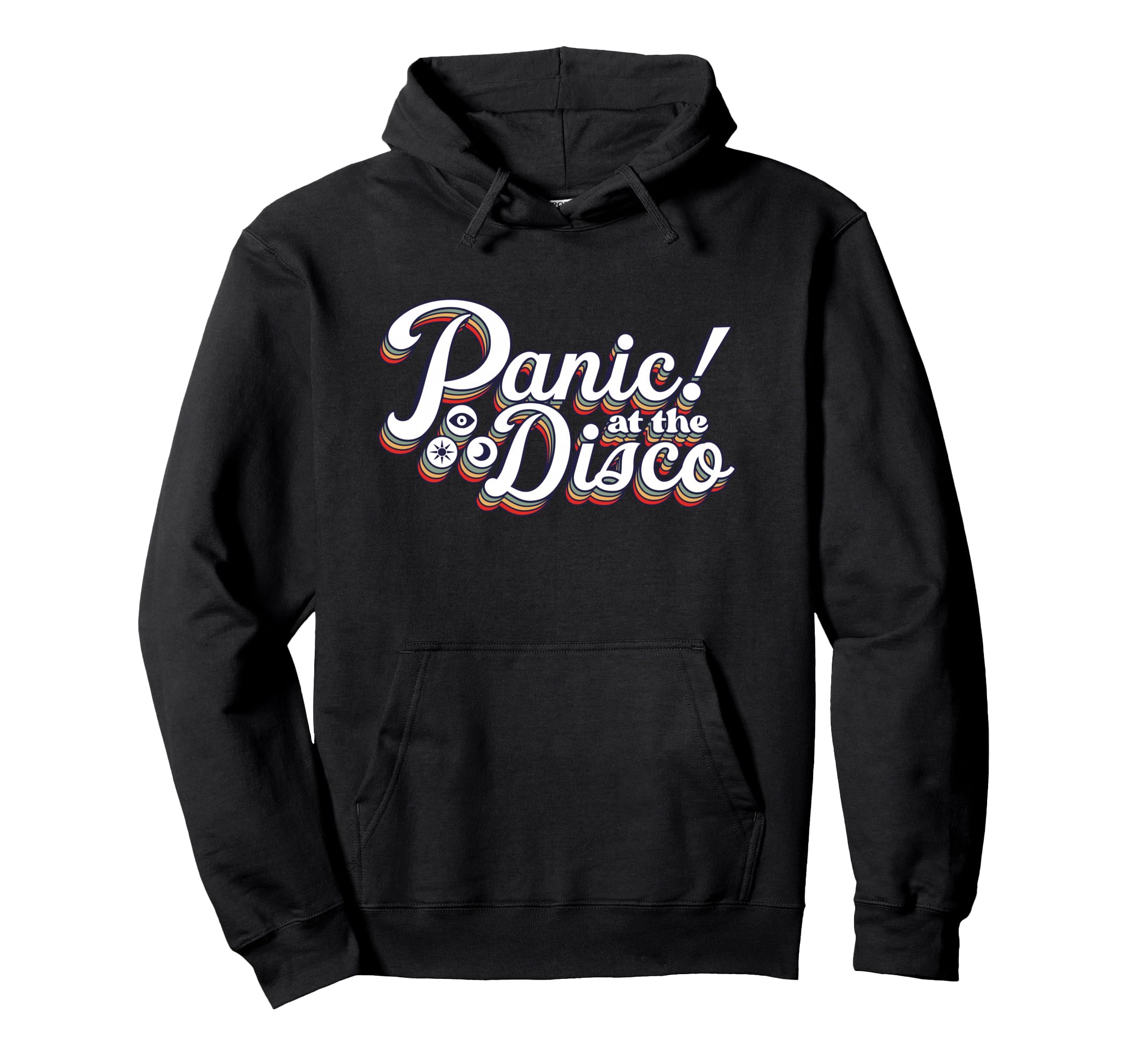Panic Disco Rainbow Logo Hoodie - Graphic Print Unisex - T-Shirt, Sweatshirt, Hoodie