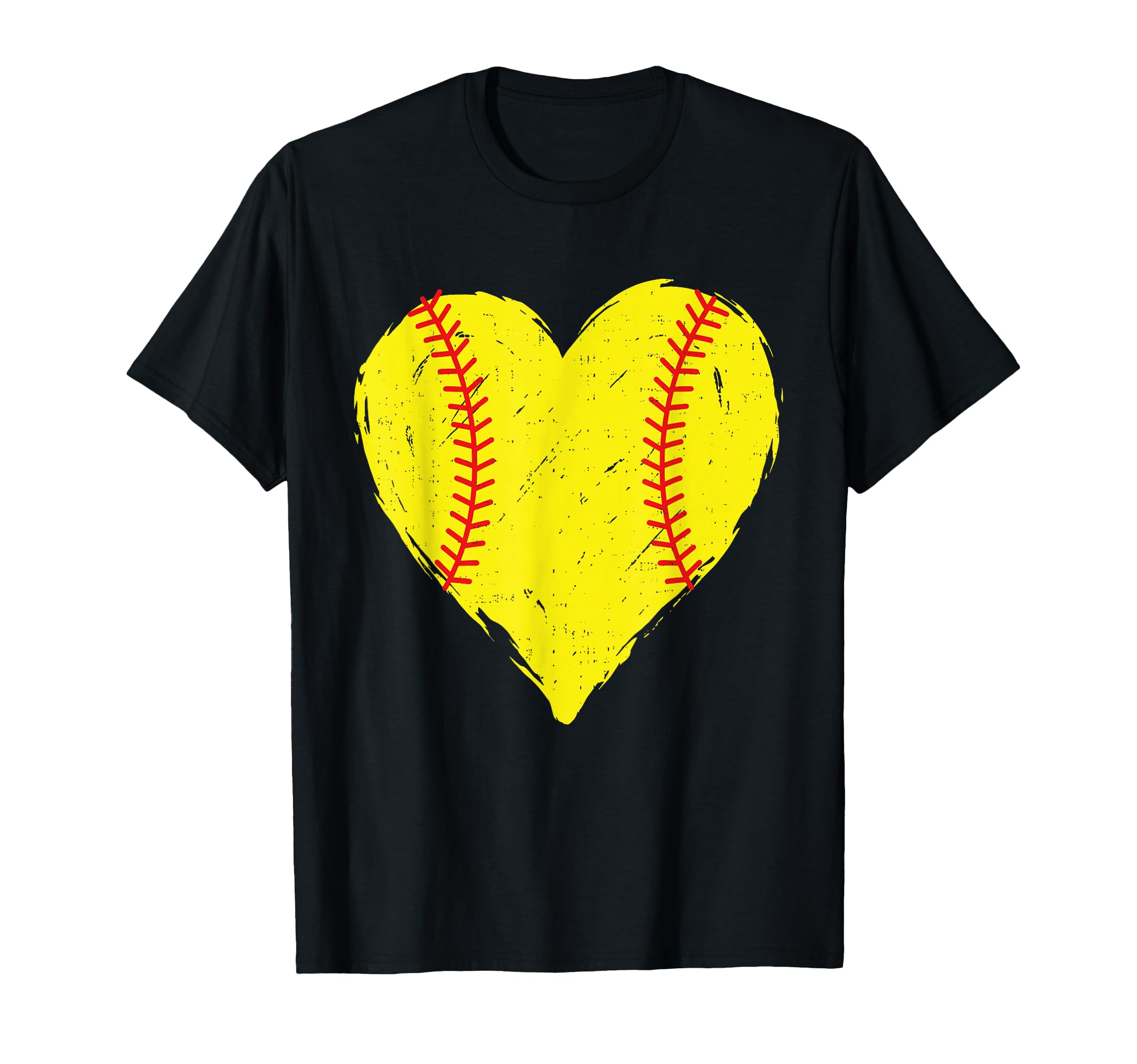 Softball Heart Cheer Mama Mom Mothers T-Shirt - Aesthetic Graphic Unisex - T-Shirt, Sweatshirt, Hoodie