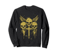 Skull Cross Y2K Aesthetic Goth Alt Sweatshirt - Trendy Graphic Unisex - T-Shirt, Sweatshirt, Hoodie