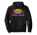 Santiago Mountain Sunset Hoodie - Minimalist Print for Adults - T-Shirt, Sweatshirt, Hoodie