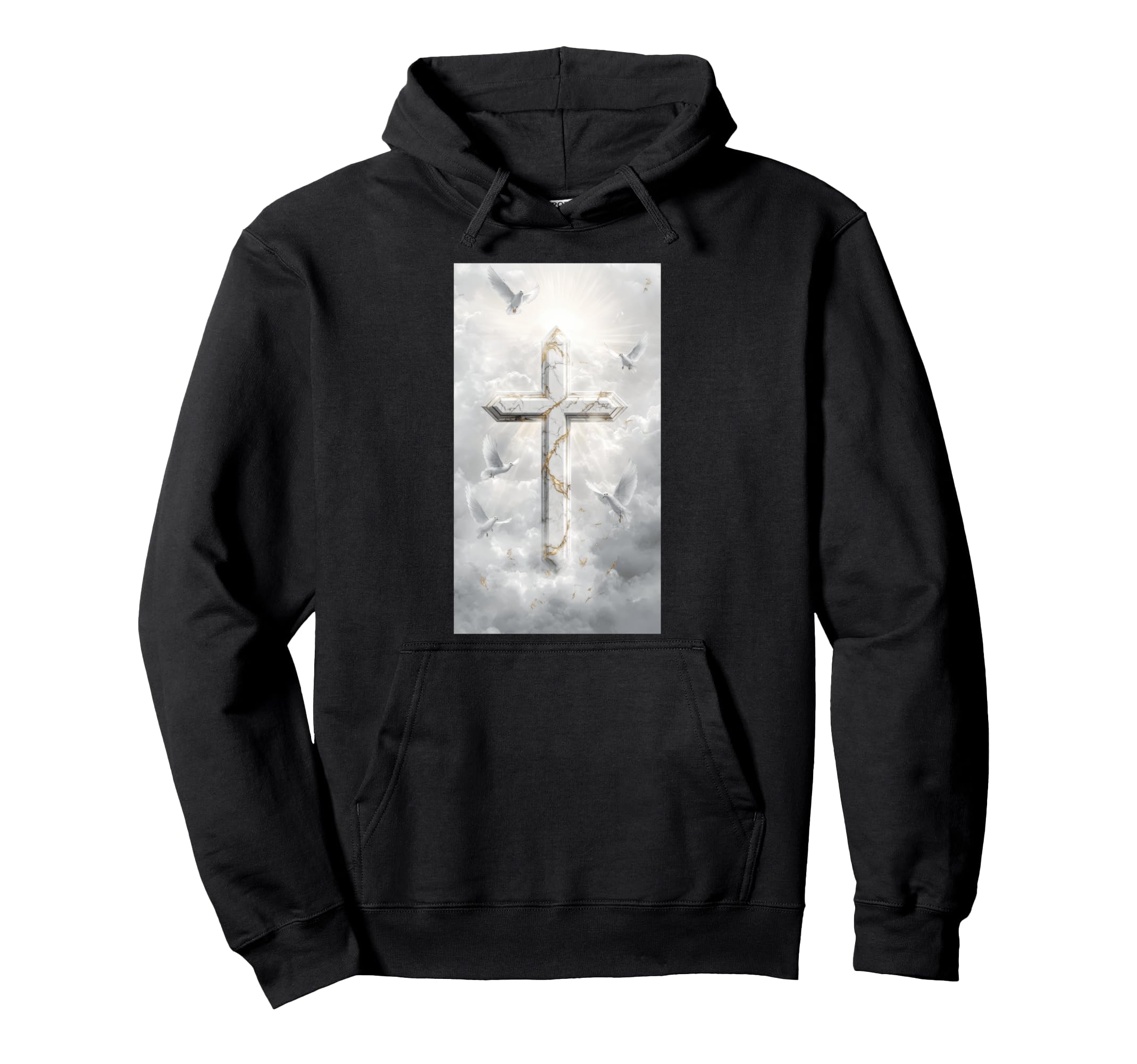 Gothic Cross Grunge Aesthetic Y2K Hoodie - Casual Everyday Wear Unisex - T-Shirt, Sweatshirt, Hoodie