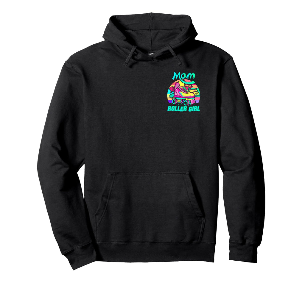 Mom Roller Skating Vibes Mothers Day Hoodie - Trendy Graphic for Adults - T-Shirt, Sweatshirt, Hoodie