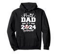 Proud Dad 2024 Senior Funny Baseball Hoodie - Minimalist Print for Adults - T-Shirt, Sweatshirt, Hoodie