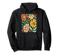 Boho Floral Groovy Flowers Aesthetic Hoodie - Minimalist Print for Adults - T-Shirt, Sweatshirt, Hoodie