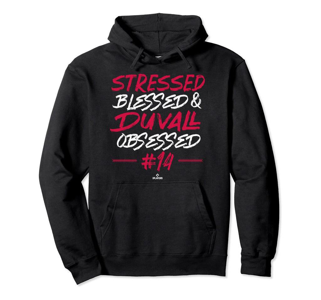 Duvall Obsessed Mlbpa Adam Duvall Mlb Hoodie - Minimalist Print Unisex - T-Shirt, Sweatshirt, Hoodie