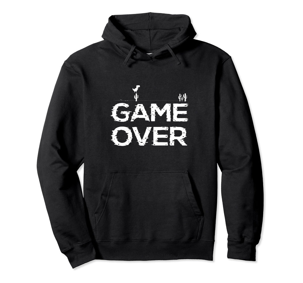Game Over Video Games Arcade Gaming Hoodie - Aesthetic Graphic Men Women - T-Shirt, Sweatshirt, Hoodie