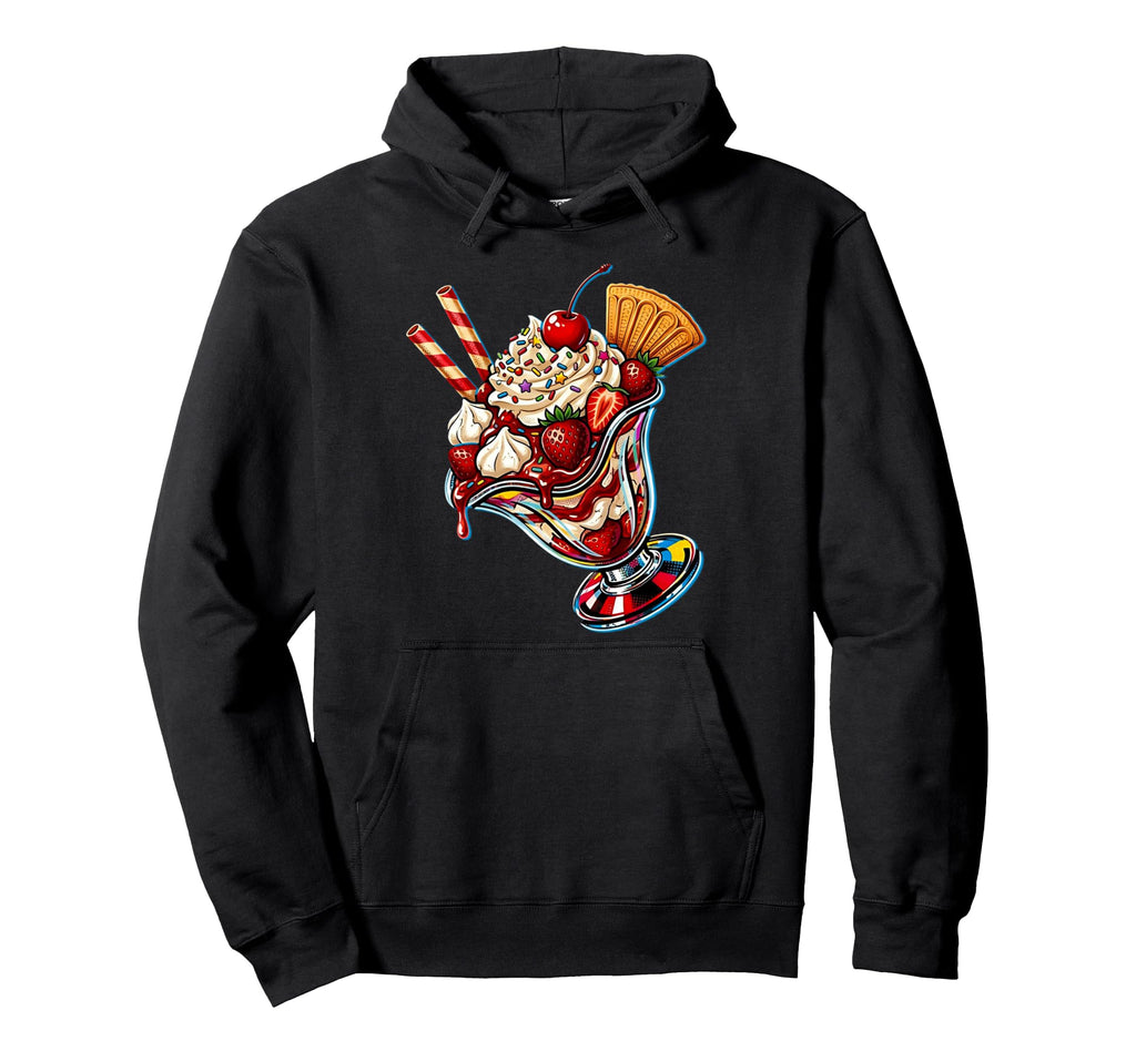 Pop Art S Malt Shop Dessert S Eton Mess Hoodie - Trendy Graphic Men Women - T-Shirt, Sweatshirt, Hoodie