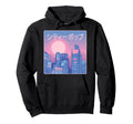 City Skyline Sunset Japanese Characters Hoodie - Novelty Apparel Unisex - T-Shirt, Sweatshirt, Hoodie