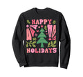 Boho Happy Holidays Sweatshirt - Trendy Graphic for Adults - T-Shirt, Sweatshirt, Hoodie