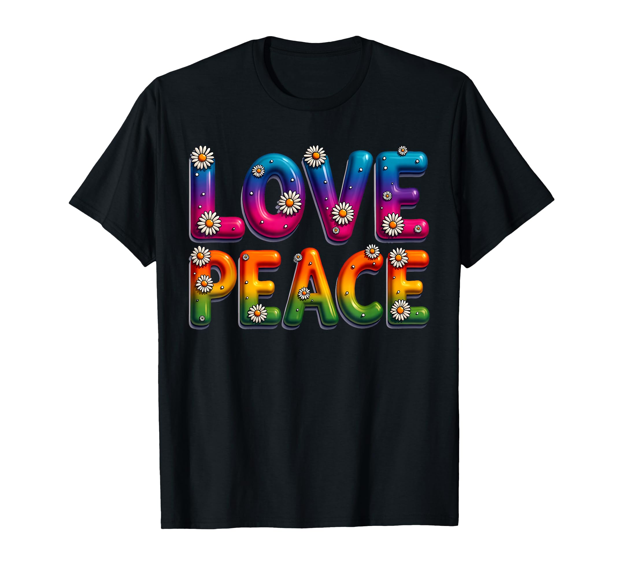 60S 70S Flower Power Groovy Love Peace T-Shirt - Unique Graphic Unisex - T-Shirt, Sweatshirt, Hoodie