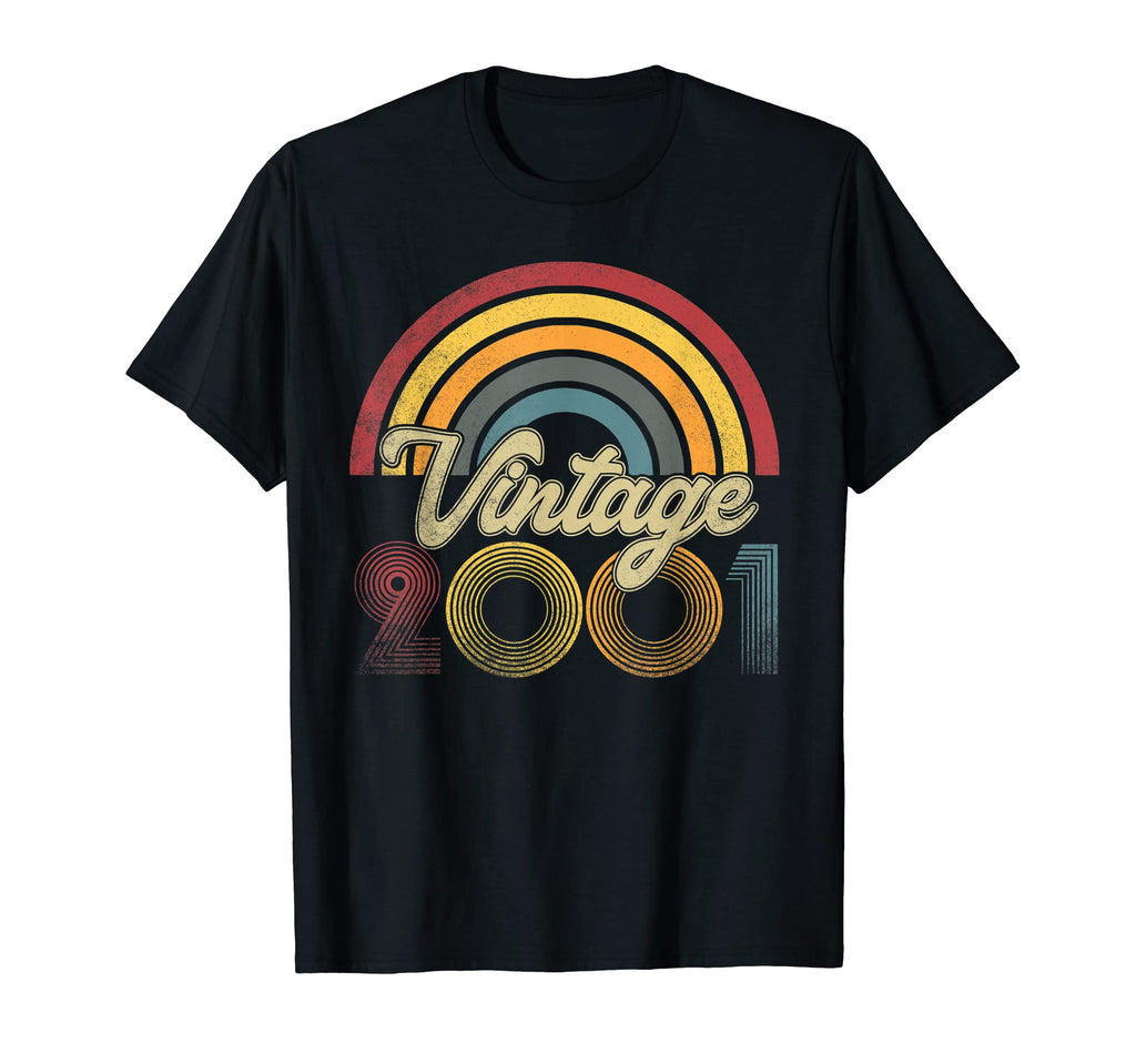 2001 22Nd Birthday Gift Rainbow T-Shirt - Casual Everyday Wear for Adults - T-Shirt, Sweatshirt, Hoodie