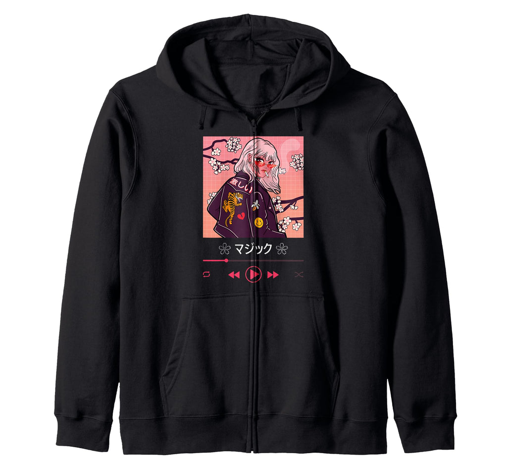 Vaporwave Aesthetic Anime Japanese Sweatshirt - Custom Art Print Unisex - T-Shirt, Sweatshirt, Hoodie