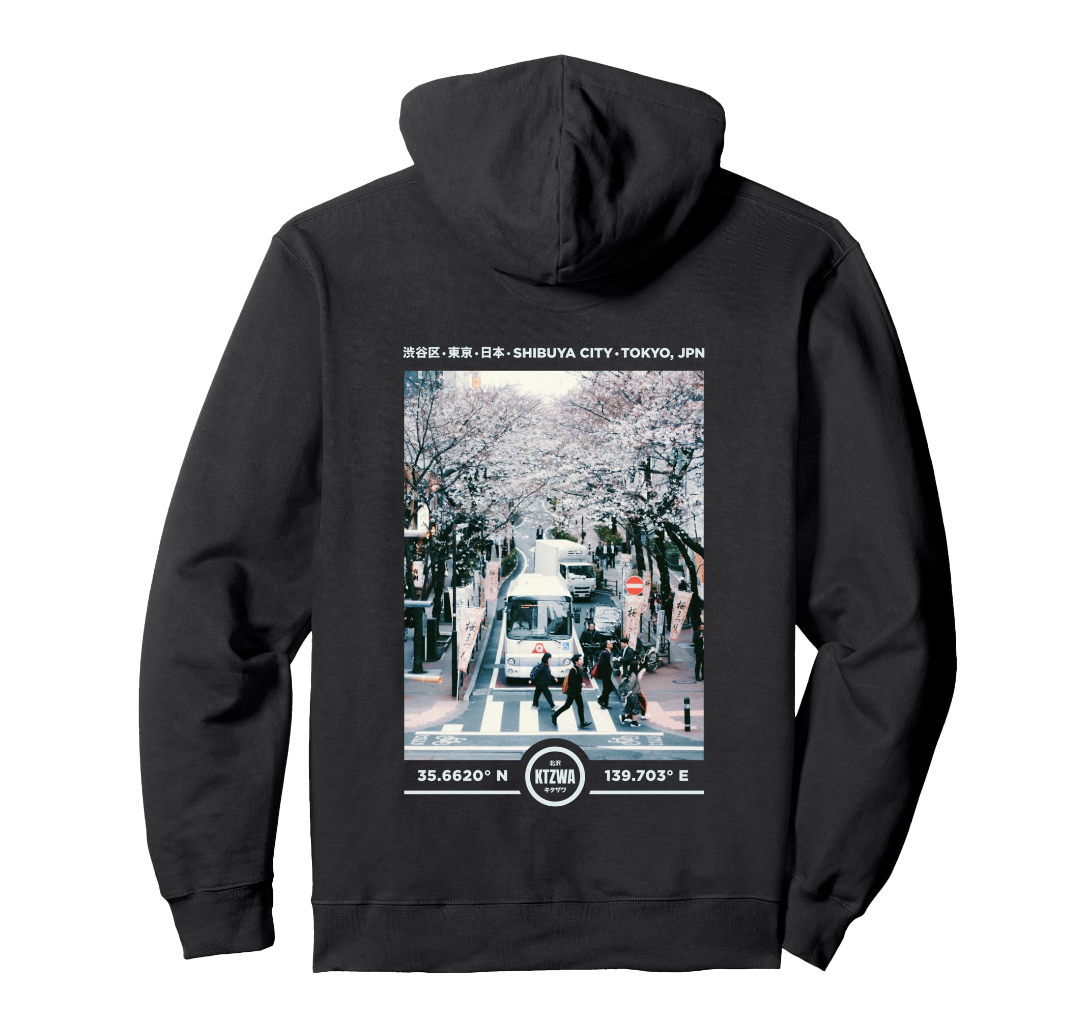 Japanese 90S Aesthetic Cherry Hoodie - Fun Novelty Design for Adults - T-Shirt, Sweatshirt, Hoodie