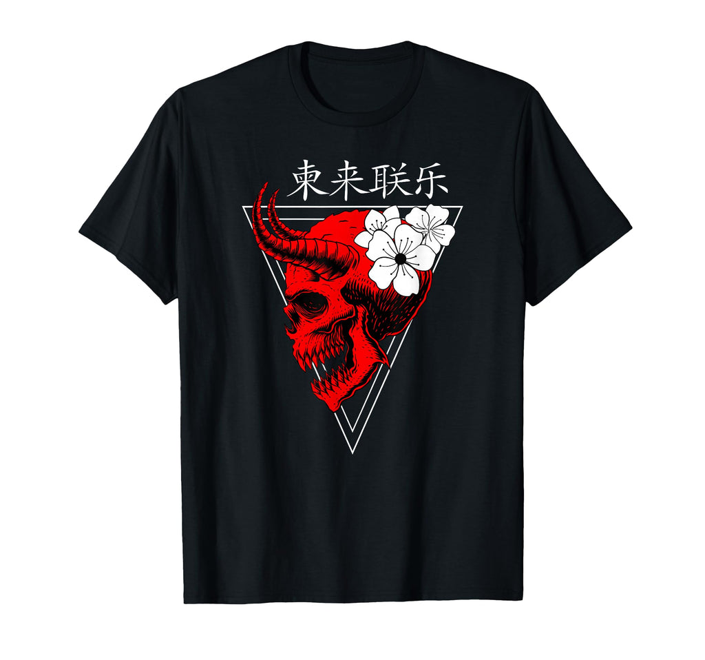 Japanese Demon Vaporwave I Aesthetic T-Shirt - Aesthetic Graphic Men Women - T-Shirt, Sweatshirt, Hoodie