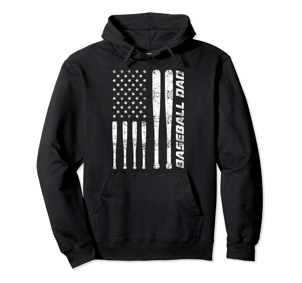 Baseball Dad Softball Fan Father Day Hoodie - Aesthetic Graphic Men Women - T-Shirt, Sweatshirt, Hoodie