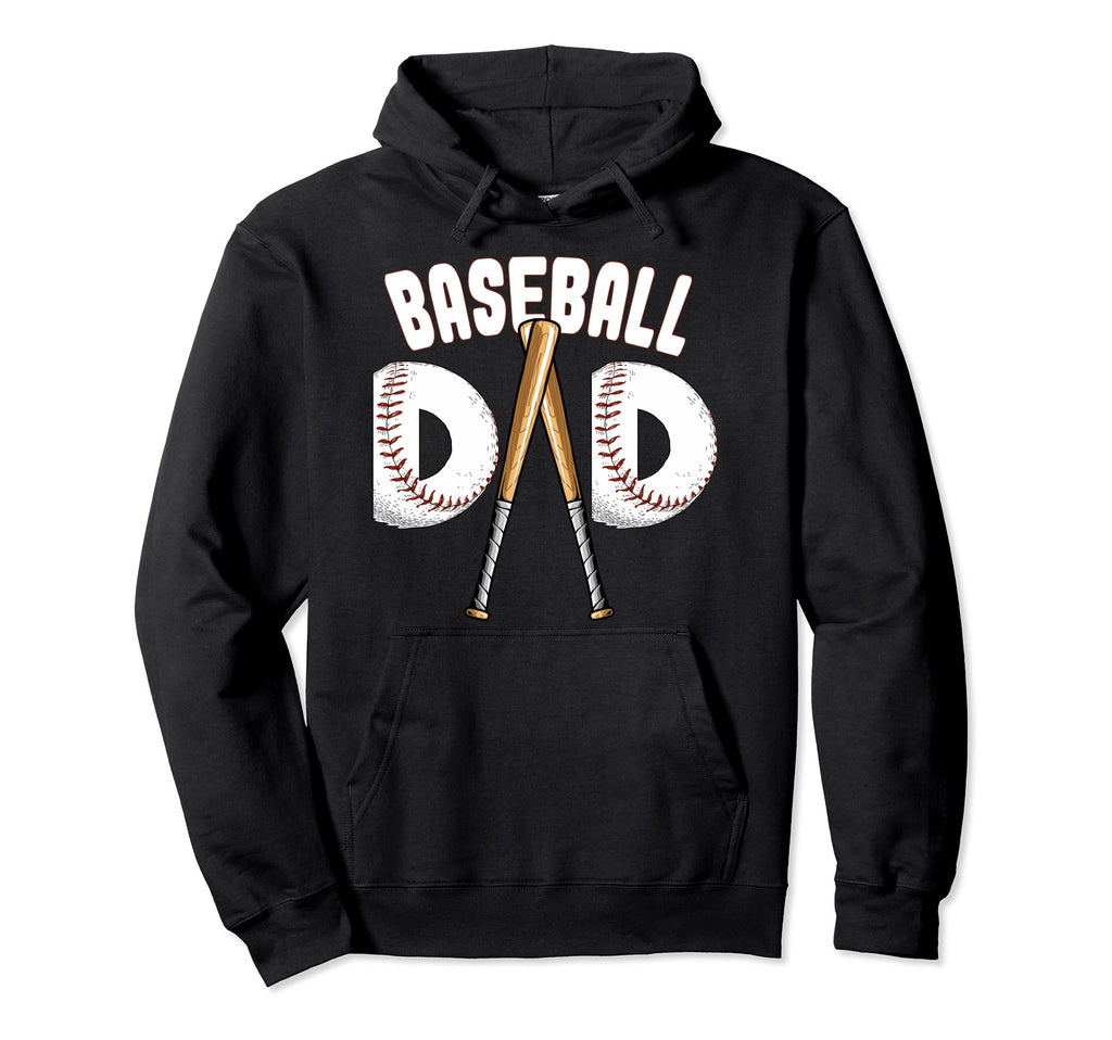Funny Baseball Dad Father Baseball Hoodie - Streetwear Style Men Women - T-Shirt, Sweatshirt, Hoodie