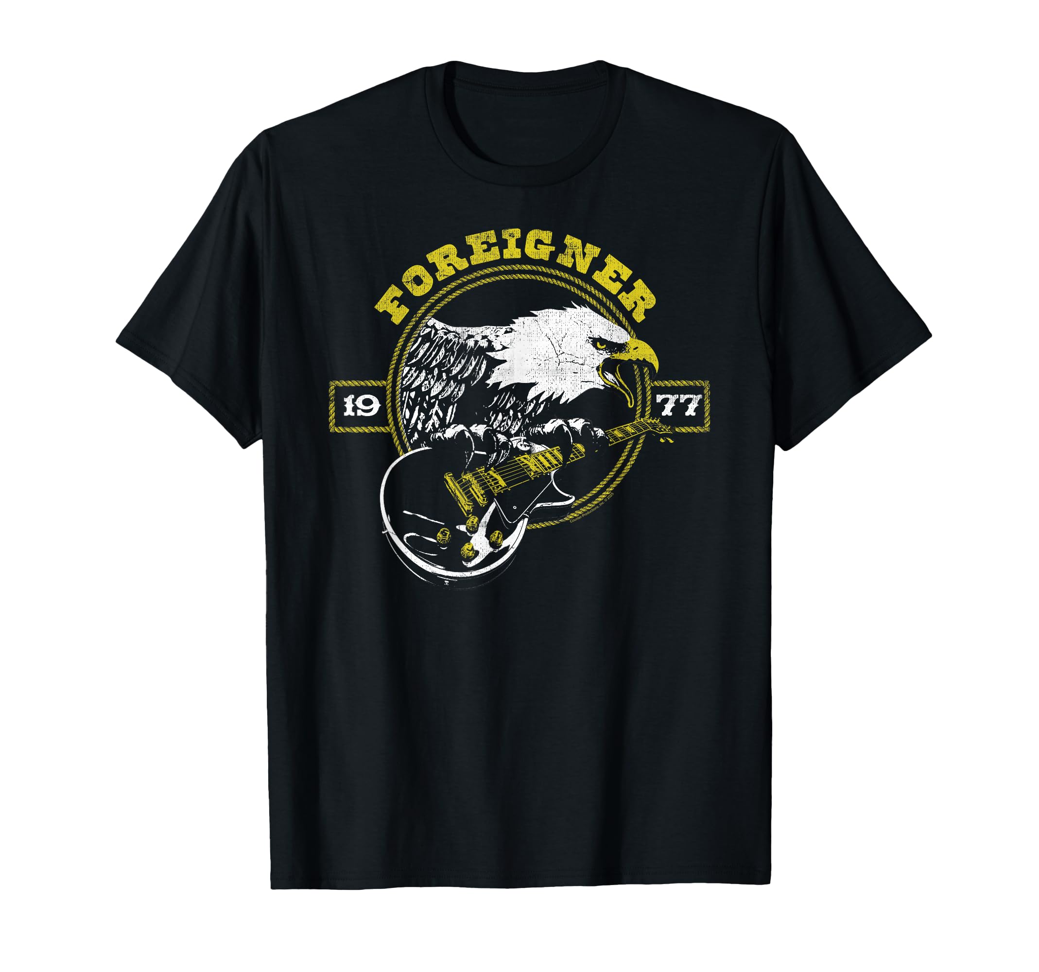 Foreigner 1977 Eagle Guitar Band T-Shirt - Aesthetic Graphic Men Women - T-Shirt, Sweatshirt, Hoodie
