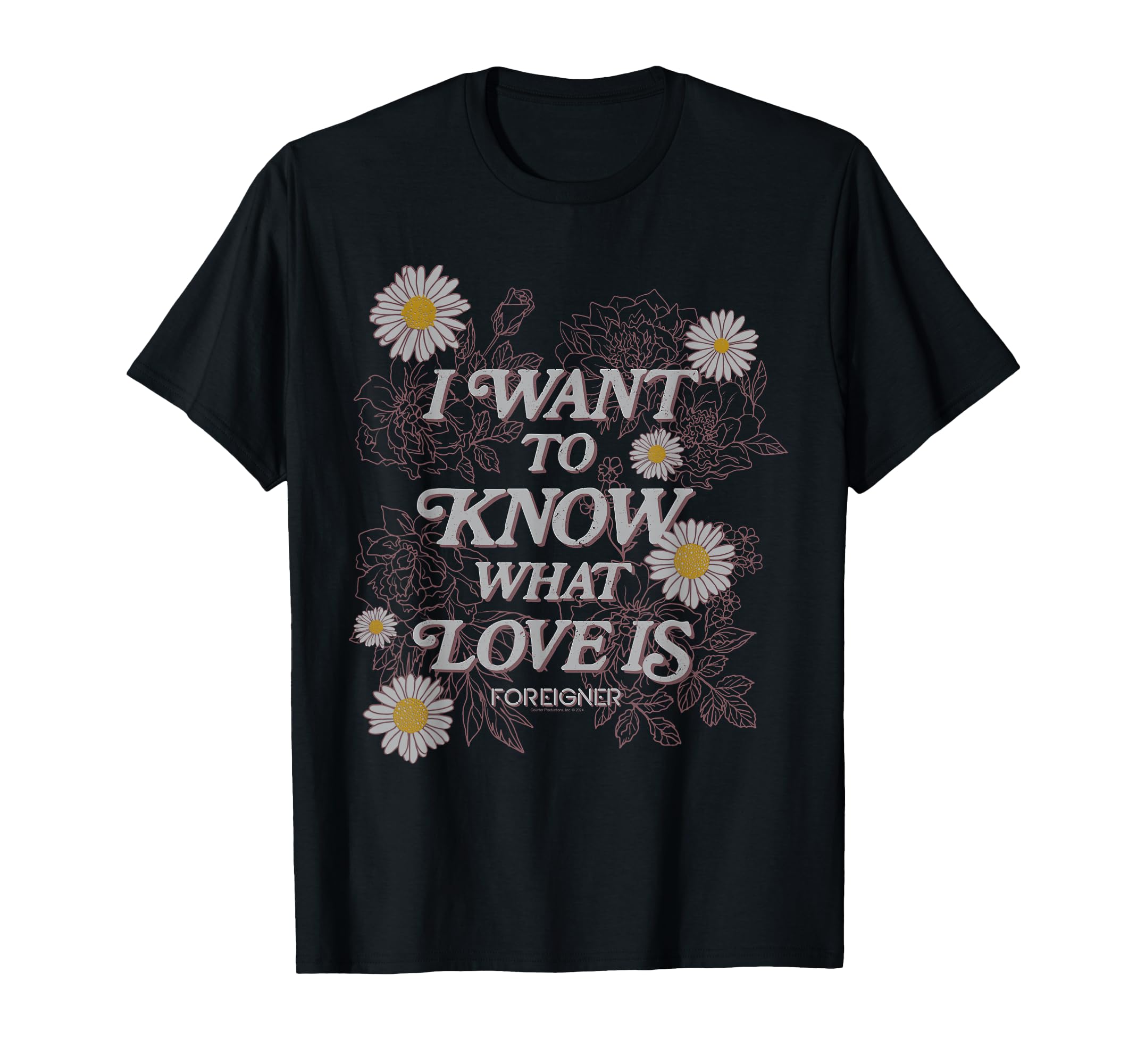 Foreigner Wanna Know What Love Is Daisy T-Shirt - Unique Graphic Men Women - T-Shirt, Sweatshirt, Hoodie