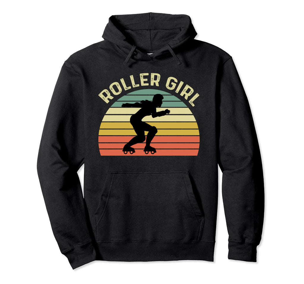 Roller Skating 70S 80S Skate Derby Hoodie - Fun Novelty Design for Adults - T-Shirt, Sweatshirt, Hoodie