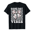 Game Day Vibes Coquette Bow Baseball Mama T-Shirt - Novelty Apparel Unisex - T-Shirt, Sweatshirt, Hoodie
