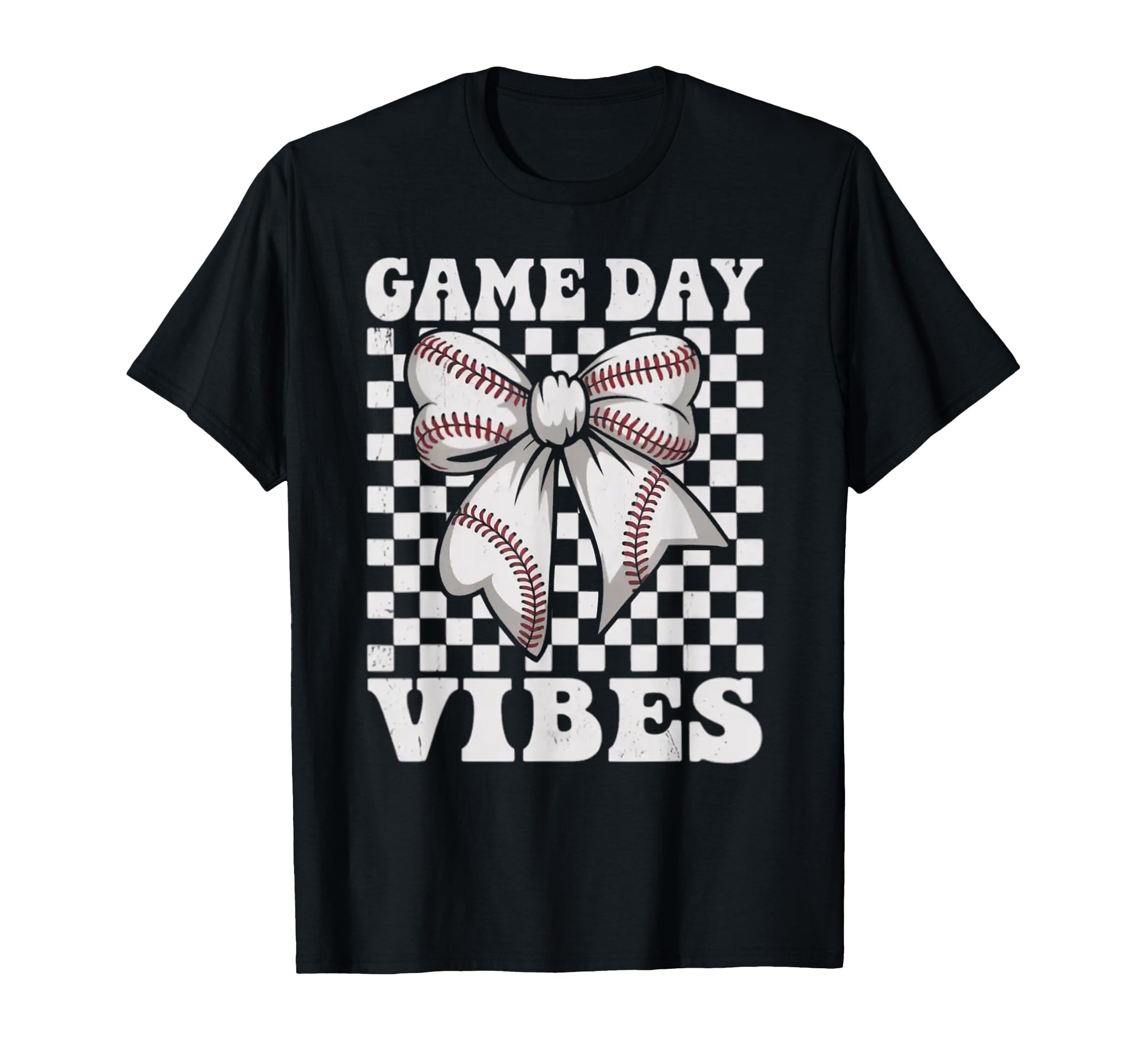 Game Day Vibes Coquette Bow Baseball Mama T-Shirt - Novelty Apparel Unisex - T-Shirt, Sweatshirt, Hoodie