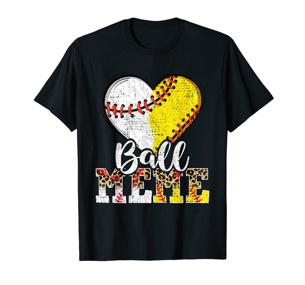 Baseball Meme Heart Baseball Softball T-Shirt - Custom Art Print Unisex - T-Shirt, Sweatshirt, Hoodie