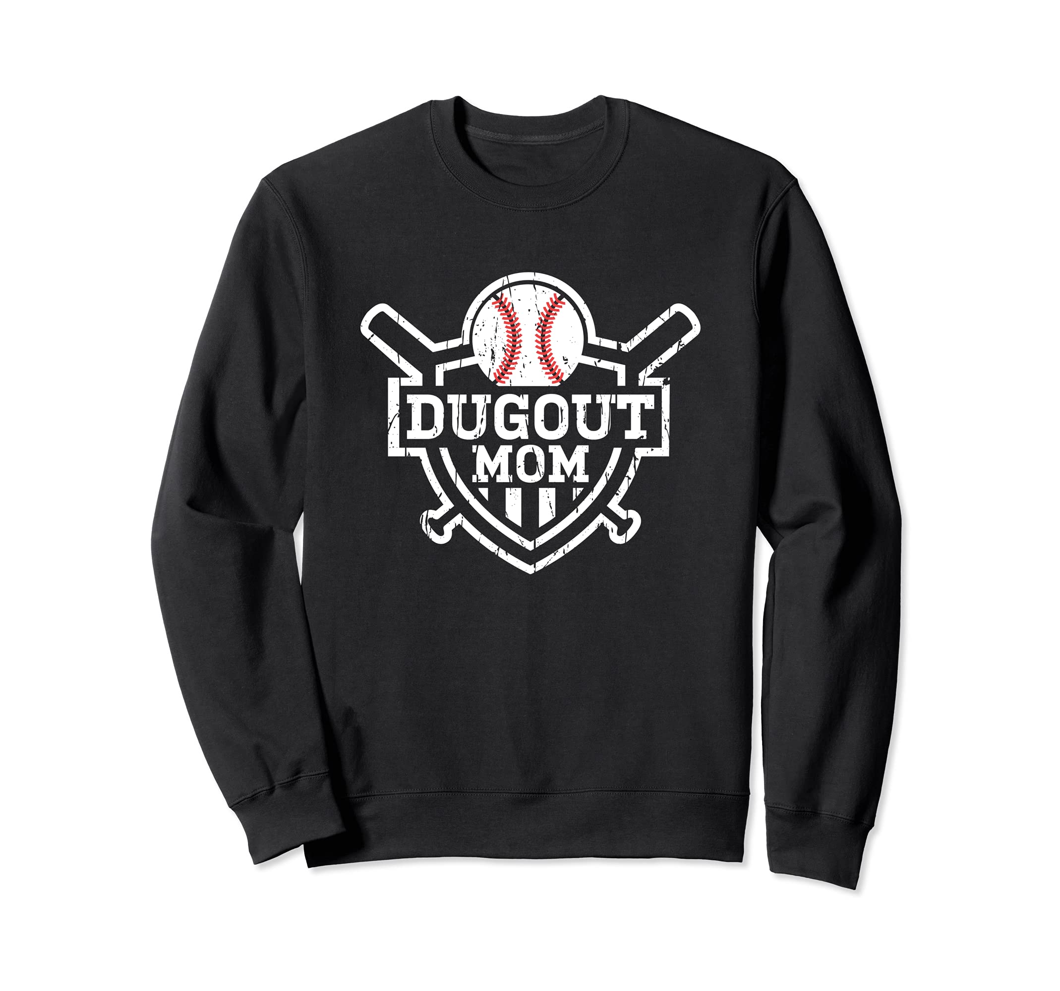 Baseball Dugout Mom Sweatshirt - Streetwear Style for Adults - T-Shirt, Sweatshirt, Hoodie